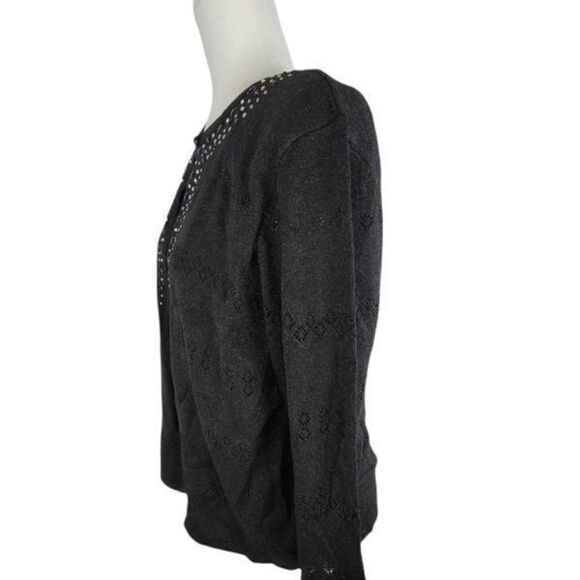 Alfred Dunner Black Layered Sweater Size Medium  - Picture 6 of 7